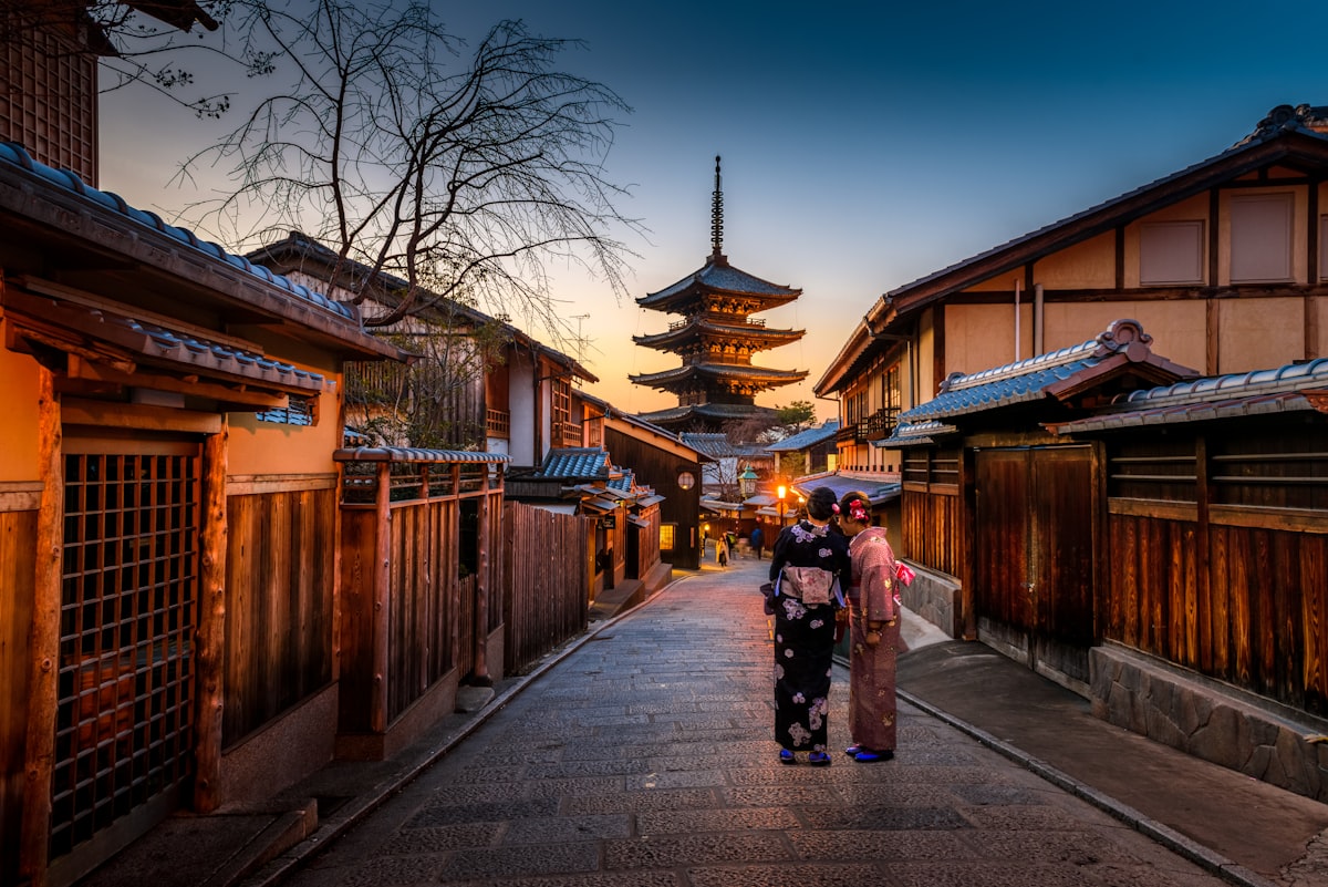 Beautiful Japan temple scenery for travelers